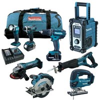 Makita DHP482 Rmj Schlag-Bohrschrauber + DJV180 StichsäGe Uvm. Combo Kit 18V