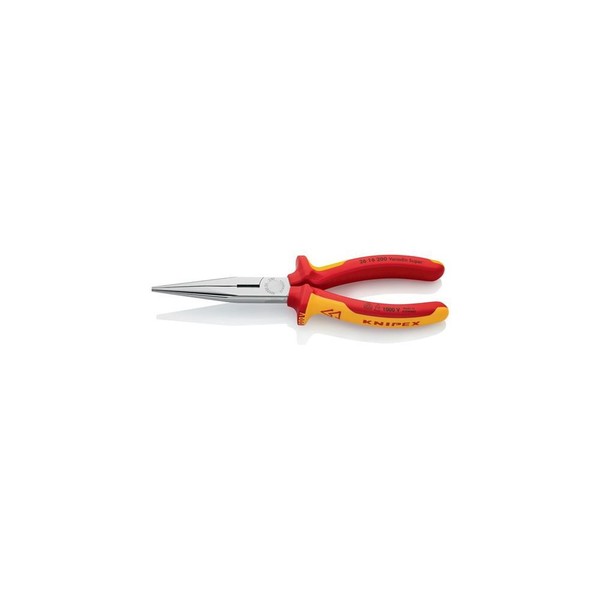 Knipex Flachrundzange LäNge 200 Mm Gerade Vde Mehrkomponenten-HüLlen-image