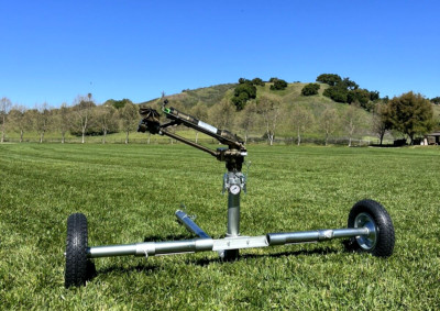 2'' YUZUAK JET 35T BIG GUN SPRINKLER & WHEELED CART PASTURE, ARENA, FARM 250 FEET