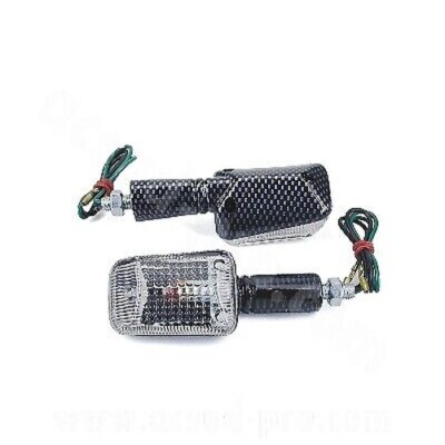 TNTTU Paar Blinker Frecce Gambo Lungo Carbon Look Transparent