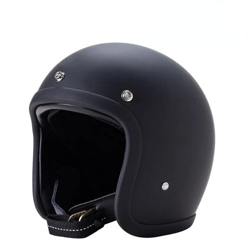 Vintage Motorcycle Helmet Japanese Low Profile Helmet Fiberglass Shell Open Face - Picture 7 of 17