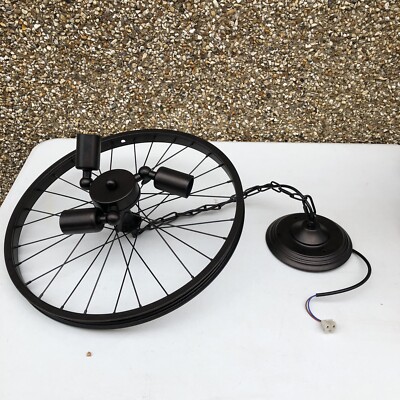 Fahrrad Rad Kronleuchter Hängeleuchte Leuchte Decken Pendel Küchenleiste - 60 cm