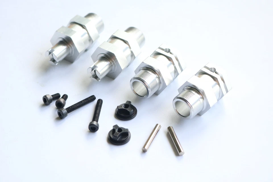 Alloy Wheel Axle Hub Extender Kit for 1/5 HPI Rovan Baja 5B 5T 5SC King Motor - Image 2 of 4