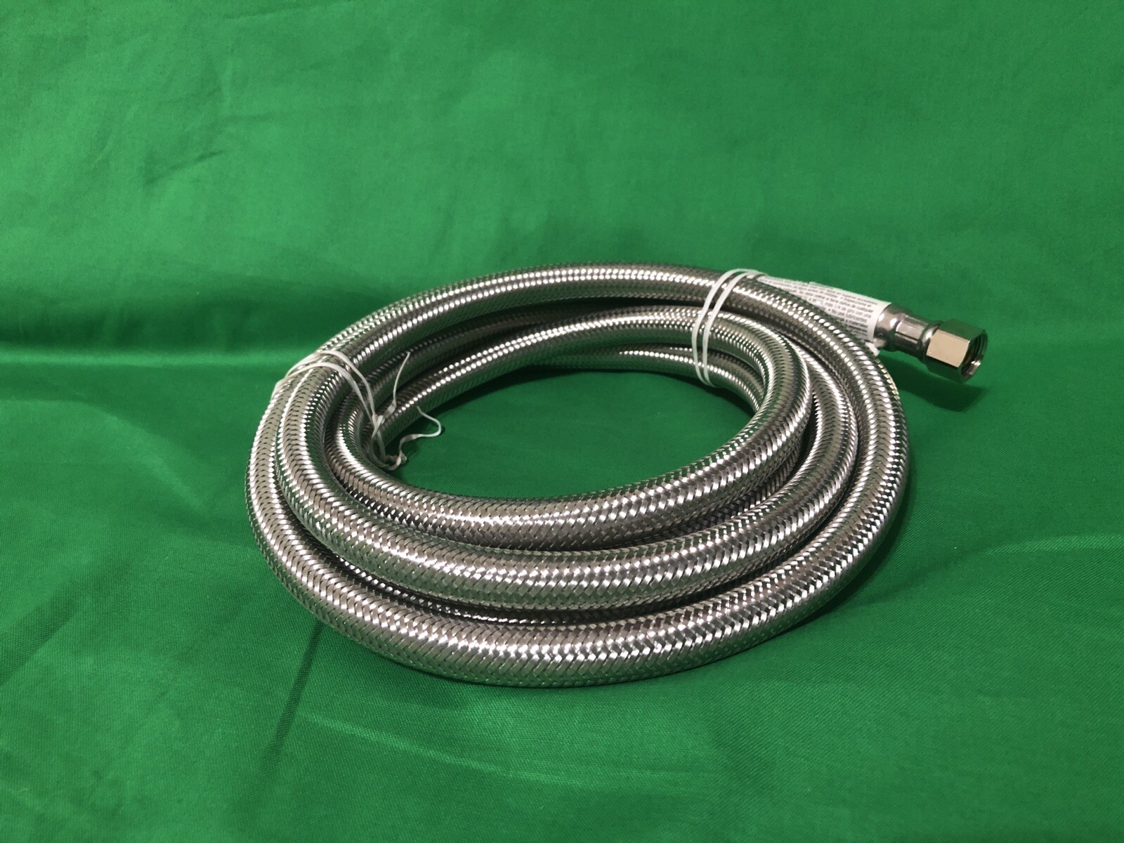 EVERBILT DISHWASHER SUPPLY LINE 3/8" X 3/8" 8ft STAINLESS STEEL NEW