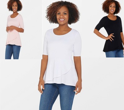 isaac mizrahi peplum top