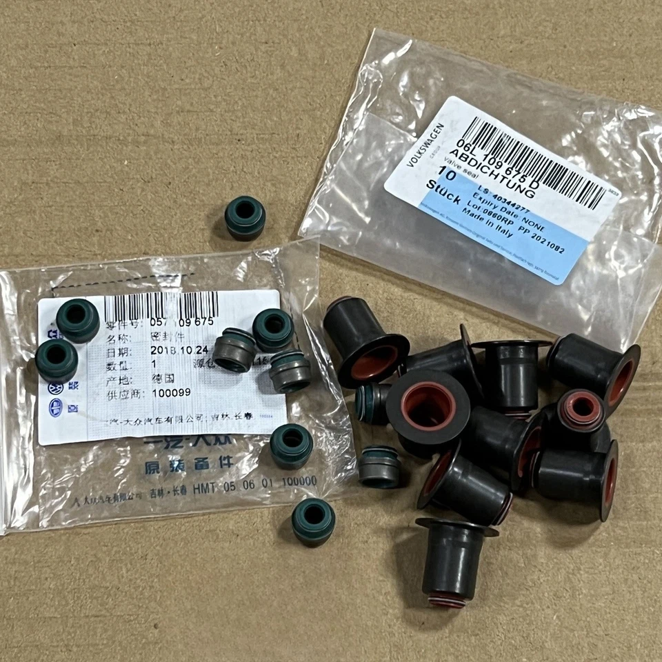 24X Sello de vástago de válvula OEM para Audi S4 A7 A8 Q7 Q8 Cayenne Macan Panamera 2.9 3.0 Foto 4 de 4