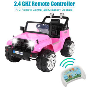 Kids Ride on Car Electric Powered Battery Wheel Remote Control 12V 3 Speed Pink.