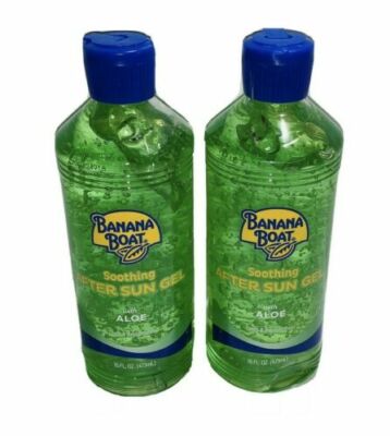 (2 Pack) Banana Boat Aloe Vera Soothing Gel After Sun Care 32 oz total16 oz Each