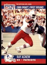 1990 Pro Set Ray Agnew Rookie New England Patriots #678