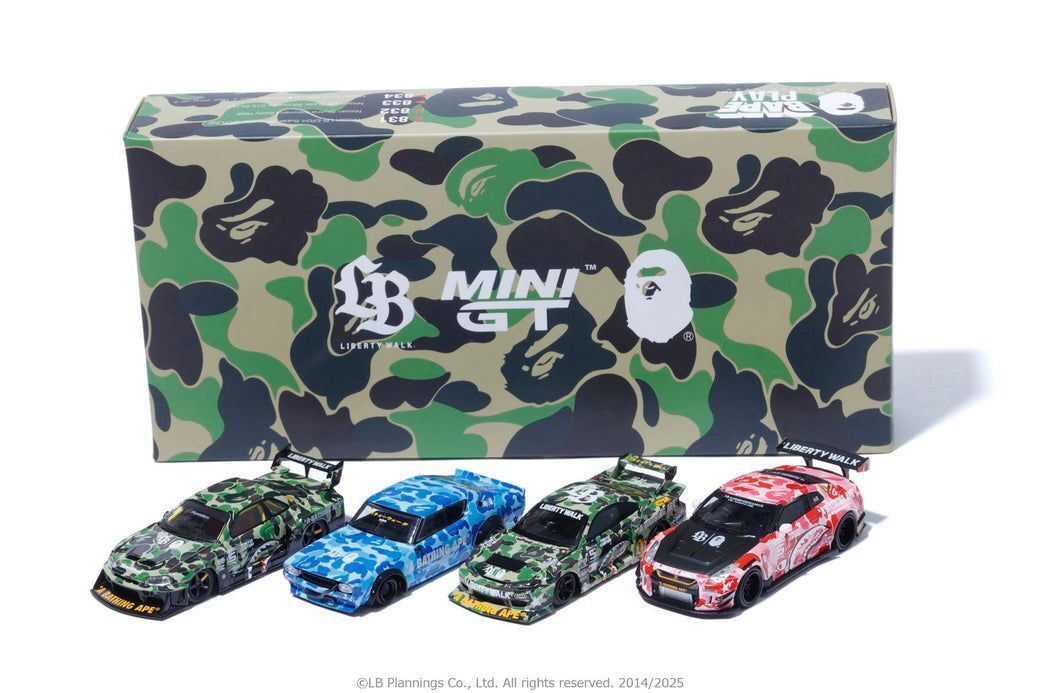 TAS2025限定 BAPE MINIGT LIBERTYWALK 6台セット MINI GT 6台セット BAPE LIBERTY WALK LBWK 東京オートサロン