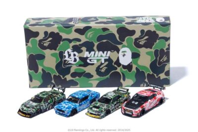 Bape lbwk pcs4 日産　mini gt nissan 2個セット MINI GT BAPE X LBWK NISSAN 1/64 4PC Tokyo Auto Salon 2025