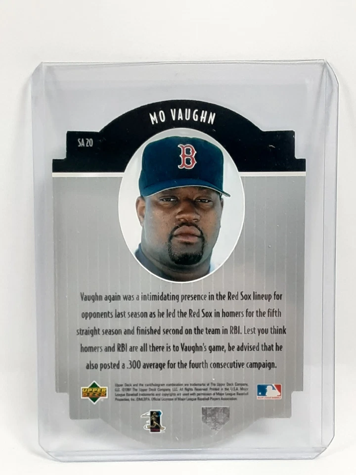 MO VAUGHN, 1997 UPPER DECK STAR ATTRACTIONS DIE CUT #SA20, RED SOX - Image 4 of 4