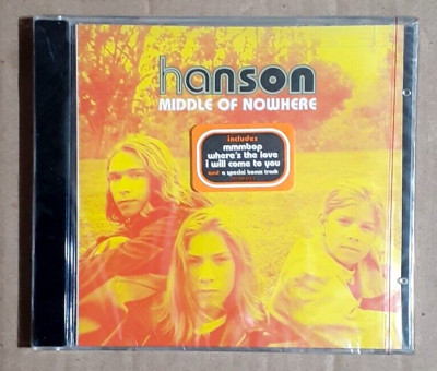 Hanson Middle Of Nowhere Brand New Sealed Music CD 1997 12 Tracks Plus Bonus
