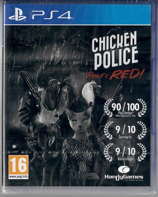 Hühnerpolizei - Malen Sie es ROT! Sony PlayStation 4 PS4 Abenteuerspiel NEU & VERSIEGELT