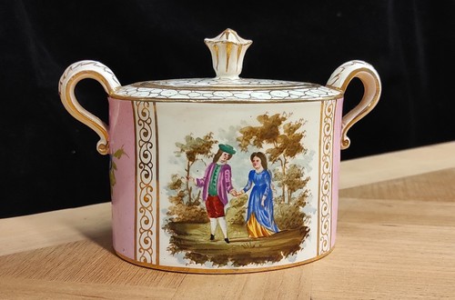 Service For Tea Porcelain Finely Hand Painted - Dresden, XIX / Xx Century - Picture 14 of 18