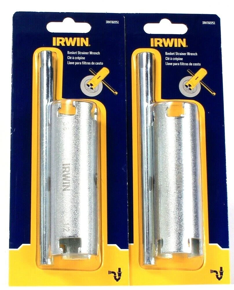 2 Count Irwin IRHT82251 Metal Basket Strainer Wrench