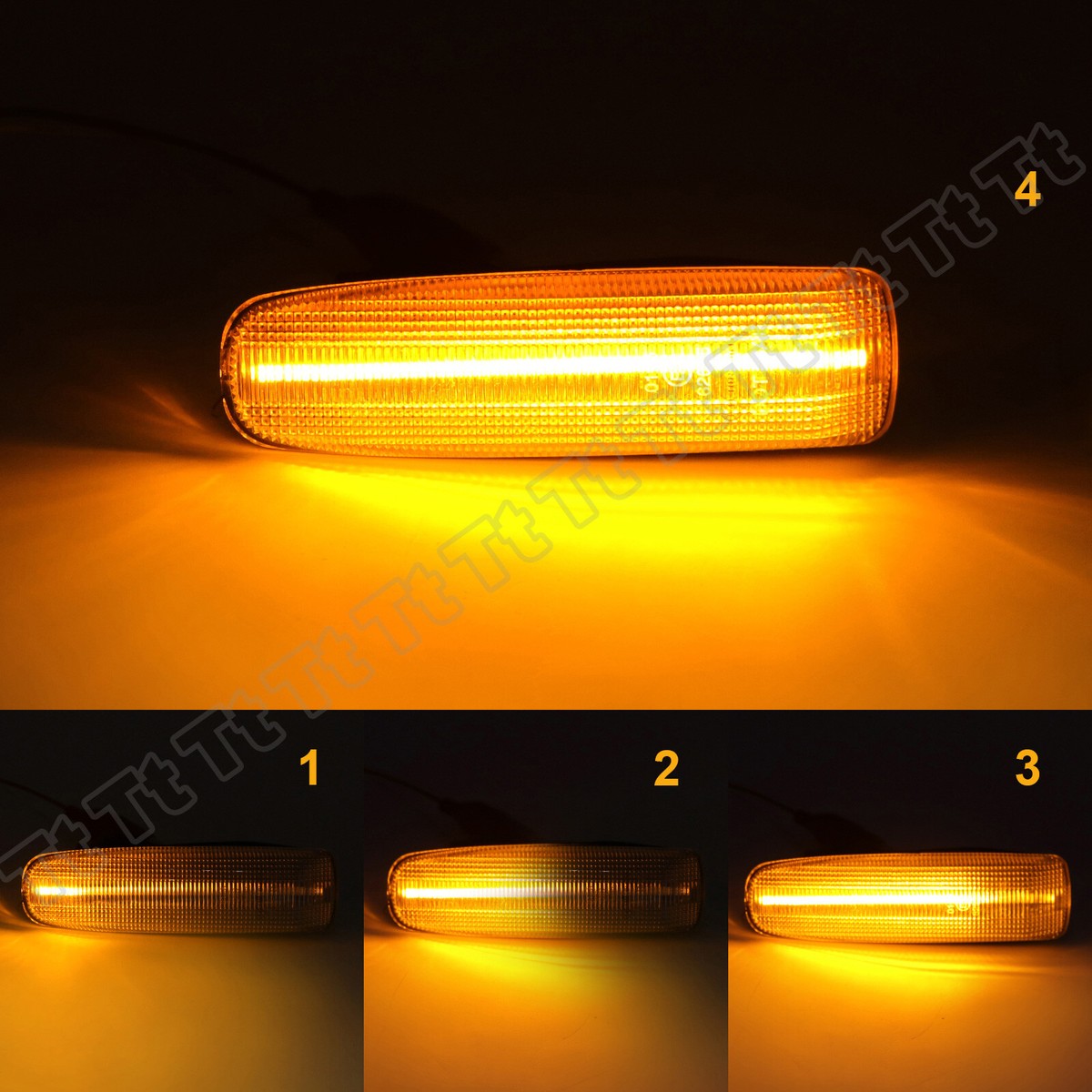 For 1989-96 Nissan 300ZX Z32 Sequential LED Front Fender Side