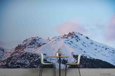 3D Mountain Snow Sky Self-adhesive Removeable Wallpaper Wall Mural 2