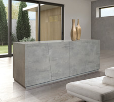 CREDENZA MADIA MODERNA 4 ANTE AMMORTIZZATE IN 3 FINITURE DISPONIBILI FE1828