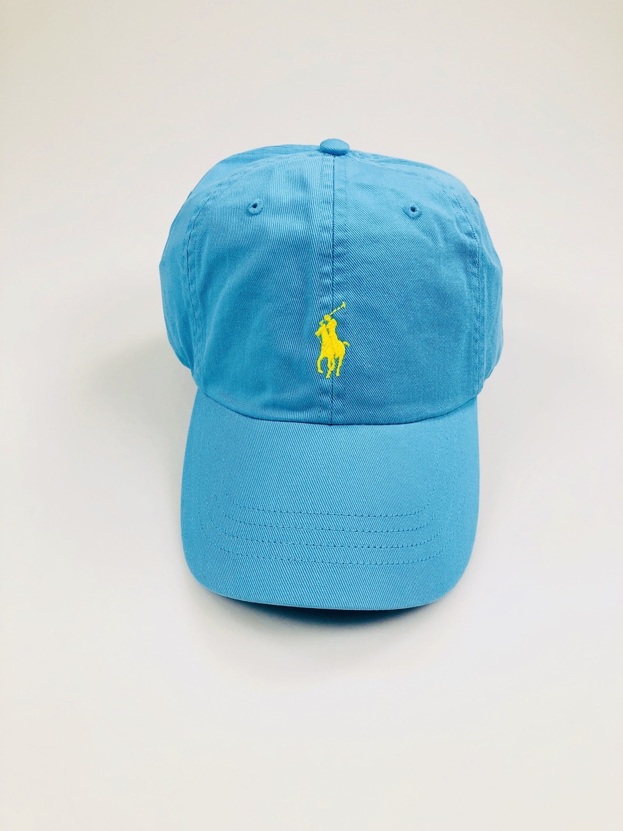 Polo Ralph Lauren Adjustable Strap Pony Logo Blue Baseball Cap Hat