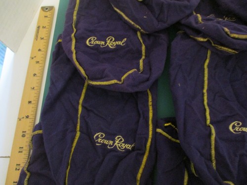 Crown Royal Bag Lot for Quilts Crafts 10 Large 5 SM 2 Med Virgin Island - Foto 5 di 7
