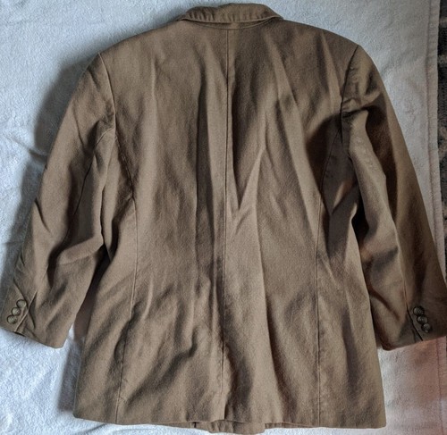 Vintage Pendleton Women's Double Breasted Button Wool Blazer Jacket Size 10 Tan - Picture 7 of 9