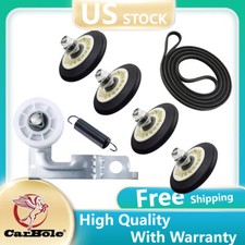 For LG Dryer Drum Roller Wheel and Shaft 4PCS 4581EL2002H 4581EL2002C 4581EL3001