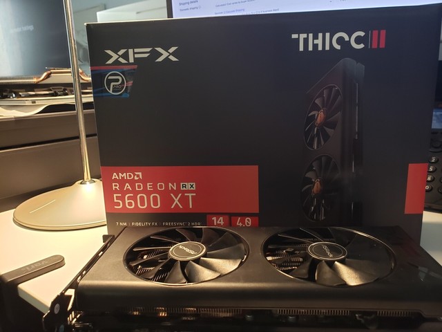 Xfx Rx 5600 Xt Thicc Ii Pro 14gbps 6gb Graphics Card Rx 56xt6df46 For Sale Online Ebay