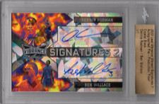 DENNIS RODMAN/BEN WALLACE 2022 LEAF VIBRANCE CRACKED ICE PROOF AUTO 1/1 PISTONS