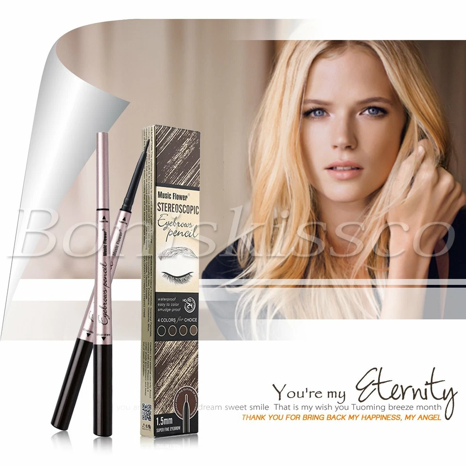 Dual Ended Tattoo Eyebrow Pencil Long Lasting Waterproof Sweatproof Eyebrow Pen - Image 2 of 4