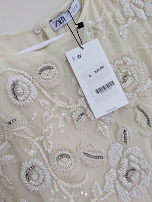 ZARA $229 MIDI BEADED KNIT DRESS Limited Edition ECRU WHITE S M NWT 7521/034 | eBay ZARA $229 MIDI BEADED KNIT DRESS Limited Edition ECRU WHITE S M NWT 7521/034 | eBay