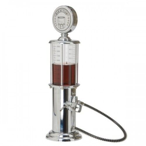 Vintage Gas Pump Liquor Dispenser 900ml-Vintage Drink Dispenser Bar Butler - Picture 1 of 4