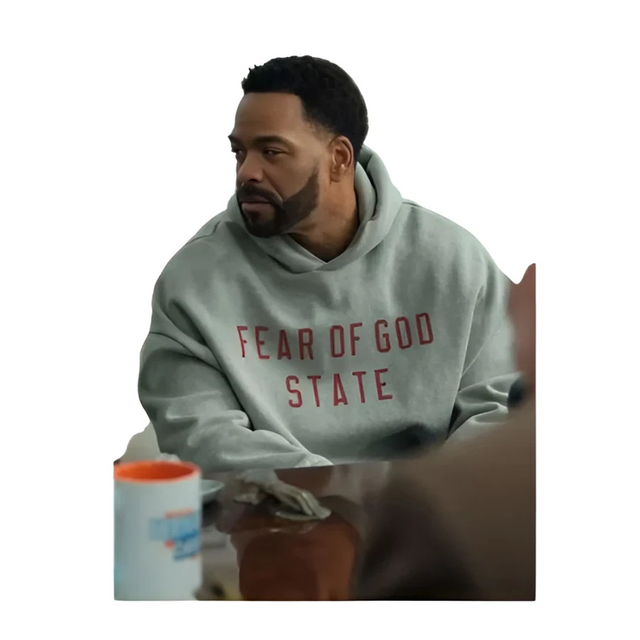 RELATIONSHIP GOALS: JARRETT’S GREY FEAR OF GOD STATE FLEECE HOODIE SWEATSHIRT thumbnail 2