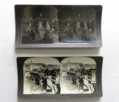 BIBLIOTECA STEREOGRAFICA VINTAGE STEREOGRAFIE GUERRA MONDIALE KEYSTONE 102 CARTE - Foto 9 di 13