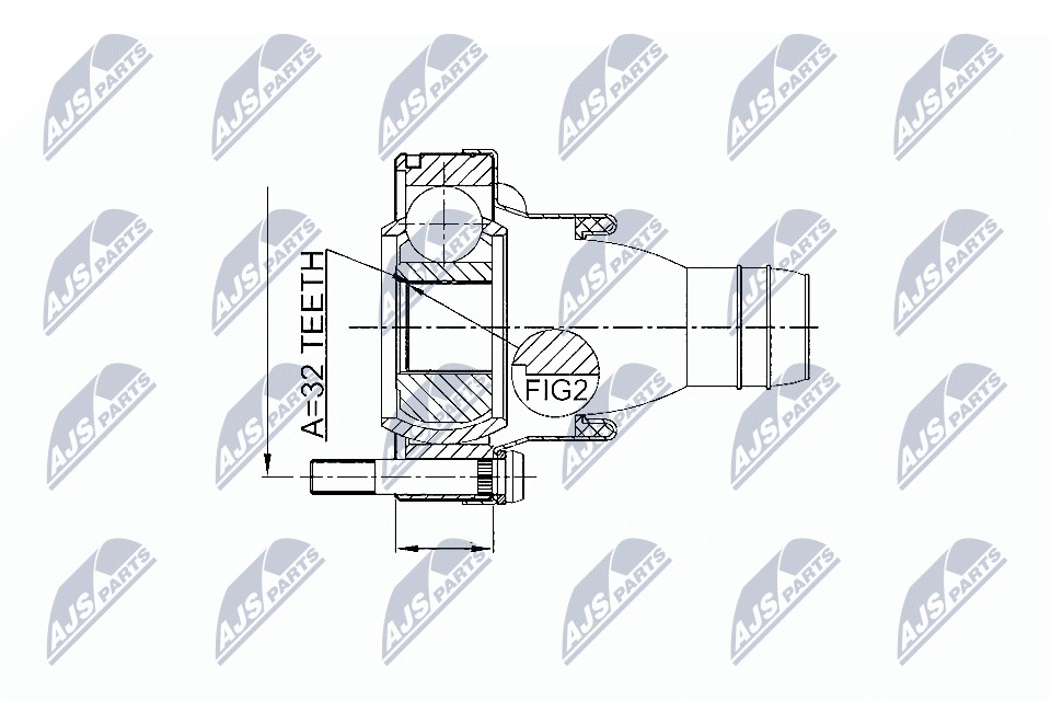 JOINT KIT DRIVE SHAFT NPW-BM-002 FOR BMW 7/E65/E66 X5/E53 M57D30 M54B30 3.0L - Image 6