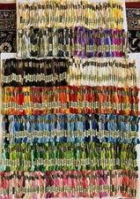 Huge Lot of 475 DMC Embroidery Floss Skeins Cross Stitch Thread Mixed Colors