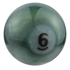 No.6 Billiard Car Shifter Lever Knob Round Gear Shift Stick Racing Green