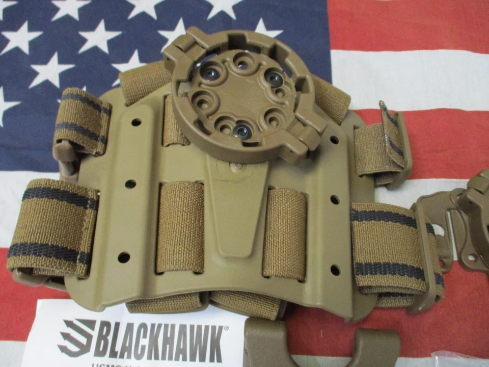 BLACKHAWK PISTOL HOLSTER QUICK DISCONNECT KIT SERPA STRIKE LEG RIG MOLLE BELT - Image 2 of 4