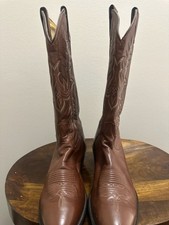 Tony Lama Brown Leather Western Cowboy Boots Style TM 2001 B8