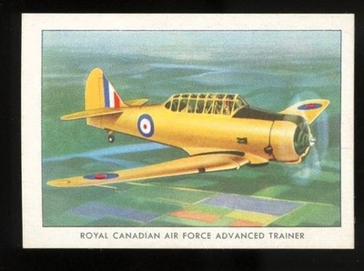 1940 Wings Cigarettes T87 Series C 42 Advanced Trainer Modern American Airplanes