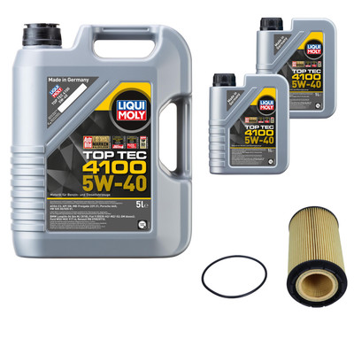 FEBI Ölfilter 7L LIQUI MOLY Top Tec 4100 5W-40 für Audi A8 4E_ 6.0 W12 quattro