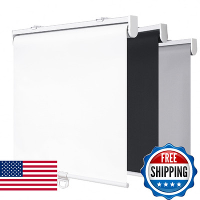 SHADEMOON Cordless Blackout Window Roller Shades Indoor Blinds Room Darkening Wa