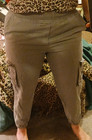 Shein S Gray Jogger Cargo Pants Elastic Waist Missing Drawstring 100% Cotton — photo 2