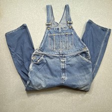VTG Sears Roebucks Denim Bib Overalls Men  s Sz 42x30 Workwear Distressed