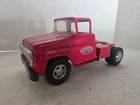 Vintage Tonka Red Semi Truck Tractor Cab Pressed Steel Toy Cab Only No Trailer