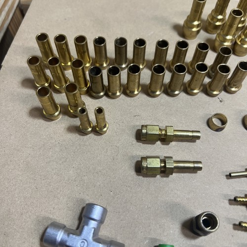 50+ Pc Lot Swagelok Cajon SS Brass Tube Fittings Weld VCR 95 Brand New