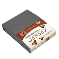 Jersey-Spannbettlaken 160X200 Anthrazit 072 Karo