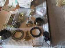 New NOS Door Lock Deadbolt Brass 4209 Keyed Classic Vintage Auxiliary 7A