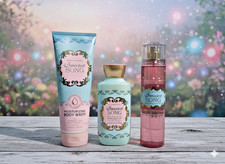 Sweetest Song 3-Pc Gift   Bath  Body Works Mist, Lotion  Wash   Retired Scent