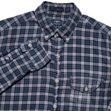 J Crew Brushed Twill Button Down Flannel Shirt Mens S Green Tartan Slim Fit